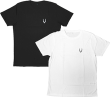 UNIQUE VIBES Transition Organic Tee Rundhals-Shirt mit Print T-Shirt aus reiner Baumwolle Weiß oder Schwarz