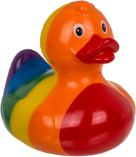 Rubber badeendje - Gay Pride/regenboog thema kleuren - badkamer kado artikelen