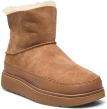 Gen-Ff Mini Double-Faced Shearling Boots Shoes Wintershoes Brun FitFlop*Betinget Tilbud
