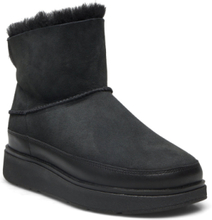 Gen-Ff Mini Double-Faced Shearling Boots Shoes Wintershoes Svart FitFlop*Betinget Tilbud