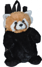 Wild Republic rugzak rode panda junior 2,7 liter pluche zwart/bruin