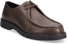 Slhtim Leather Moc-Toe Shoe Shoes Business Laced Shoes Brun Selected Homme*Betinget Tilbud
