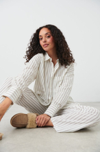Gina Tricot - Cotton pyjamas shirt - pyjamas - Brown - XS - Female