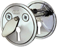 Godkänd nyckelskylt till tillhållarlås ASSA 5301 Krom PP