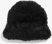 Faux fur docker hat - Black