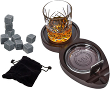 Whiskey & Cigarr Bricka Set