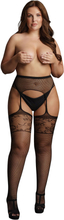 Le Désir Garterbelt Stockings With Lace Top Queen Size
