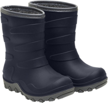 Thermal Boot Shoes Rubberboots High Rubberboots Lined Rubberboots Blå Mikk-line*Betinget Tilbud