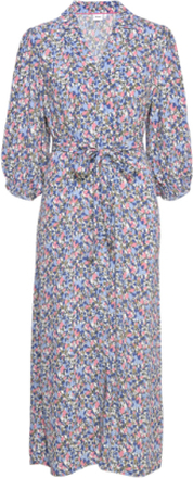 Nuedissi 7/8 Sleeve Dress Dresses Shirt Dresses Multi/mønstret Nümph*Betinget Tilbud