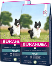 Eukanuba Adult Small & Medium Breed Lamb&Rice 2 x 12kg