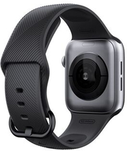 Flydende silikone twill tekstur Smart urrem udskiftning til Apple Apple Watch SE / Series 6/5/4 44mm