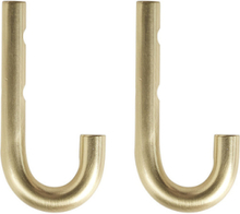 "Pieni Hook - Pack Of 2 Home Storage Hooks & Knobs Hooks Gold OYOY Living Design"