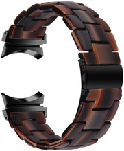 Cool resin style watch strap for Samsung Galaxy Watch 4 - Chocolate