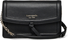 Knott Flap Crossbody Designers Crossbody Bags Black Kate Spade