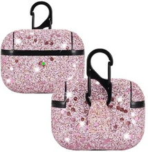 Heart Shape Glitter Sequins Series PC Protective Earphone Case for Apple AirPods Pro