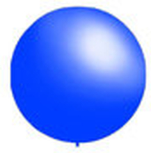 10 stuks - Decoratieballonnen midden blauw 28 cm pastel professionele kwaliteit