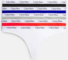 Calvin Klein Thong 5PK HX2 BLK/W/SPEC BL/GR M