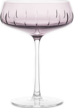 Champagne Coupe Single Cut Home Tableware Glass Champagne Glass Pink Louise Roe