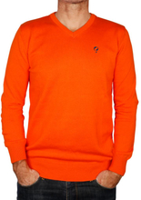 Q1905 Heren Pullover V-neck Marden Orange