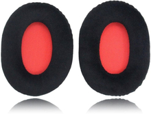 1 Pair Kingston HyperX Cloud II JZF-173 ear pads - Black + Red / Velvet