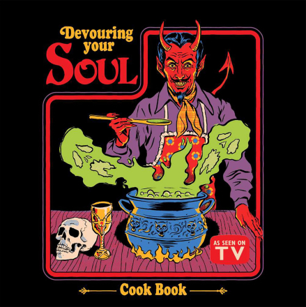 Devouring Your Soul Cook Book Men's T-Shirt - Black - 4XL - Black