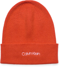 Essential Knit Beanie Accessories Headwear Beanies Oransje Calvin Klein*Betinget Tilbud