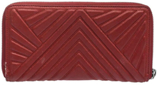 Pre -owned Coated Fabric Zip Around Wallet