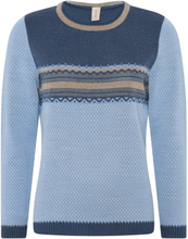 Jaquard Knit O-hals-pullover