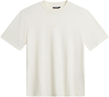 Adan Logo Mock Neck Tee Designers T-Kortærmet Skjorte White J. Lindeberg