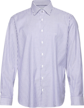 2Ply Stripe Modern Shirt Tops Shirts Business Blue Michael Kors