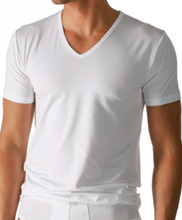 Mey dry cotton T-shirt V-hals wit