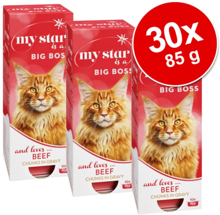 My Star Häppchen in Sauce Sparpaket - 30 x 85 g - Lazy Cat liebt Huhn
