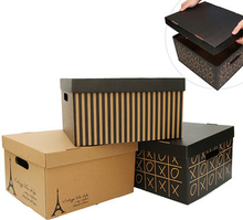 Kraft Paper Storage Box Moving Box Daily Sundries Books Magazines Office Home Transport
