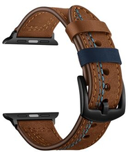 Stitches Genuine Leather Watch Strap Band for Apple Watch 4/5/6/SE 44mm - Apple Watch 1/2/3 42mm