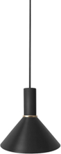 ferm LIVING - Collect Cone Pendelleuchte Low Glossy Black/Brass ferm LIVING