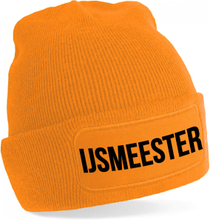 IJsmeester muts - unisex - one size - oranje