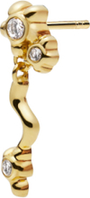 Aster Stud Accessories Jewellery Earrings Studs Gull Maria Black*Betinget Tilbud