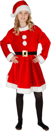 Costume Santa Girl 4-6 Toys Costumes & Accessories Character Costumes Multi/mønstret Joker*Betinget Tilbud