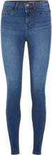Nmcallie Hw Skinny Blue Jeans Fwd Noos Bottoms Jeans Skinny Blue NOISY MAY