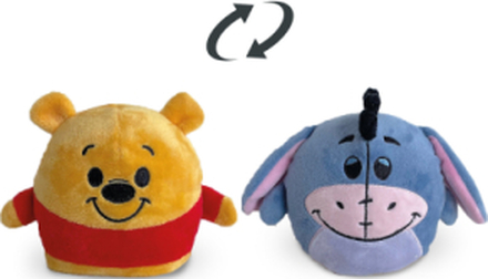 Disney - Winnie & Eeyore Reversible (8Cm Toys Soft Toys Stuffed Animals Multi/mønstret Disney*Betinget Tilbud
