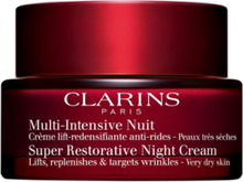 Super Restorative Night Cream Very Dry Skin Beauty Women Skin Care Face Moisturizers Night Cream Cream Clarins
