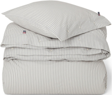 Striped Cotton Poplin Bed Set Home Textiles Bedtextiles Bed Sets Grey Lexington Home