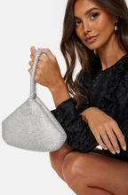 ONLY Audrey Glitter Handbag Silver One size
