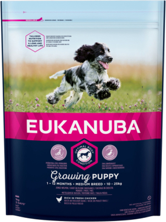 Eukanuba Growing Puppy Medium Breed Kip - Hondenvoer - 1 kg