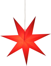 Julstjärna Inne Hängande Papper Röd med Sladdställ Gnosjö Konstsmide