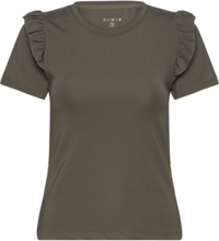 Celine Top T-shirts & Tops Short-sleeved Grønn BOW19*Betinget Tilbud