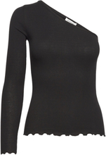 Organic T-Shirt Tops T-shirts & Tops Long-sleeved Black Rosemunde
