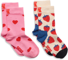 Kids 2-Pack Boozt Gift Set Socks & Tights Socks Multi/mønstret Happy Socks*Betinget Tilbud