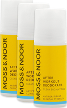 After Workout Deodorant Clean Eucalyptus 3 Pack Deodorant Roll-on Nude MOSS & NOOR*Betinget Tilbud