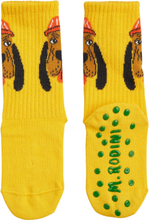 Bloodhound 1-Pack Antislip Socks Strømper Non-slip Yellow Mini Rodini